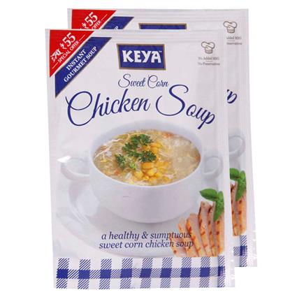 Keya Instant Sweet Corn Chicken Soup 52G Pouch