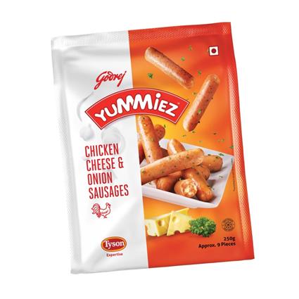 Yummiez Cheese & Onion Sausages, 250G