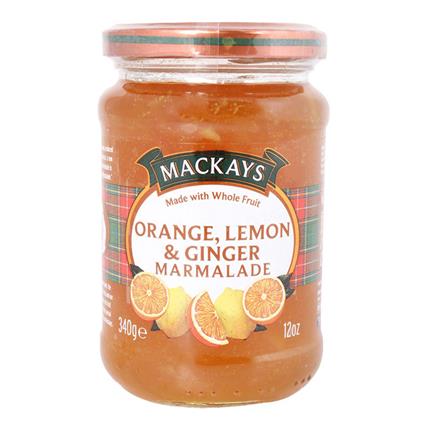 Mackays Orange Lemon & Ginger Preserve 340G Jar