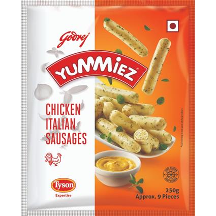 Godrej Yummiez Chicken Italian Sausages, 250G Pouch