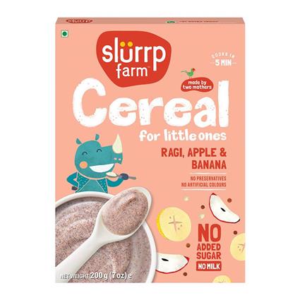 Slurrp Farm Cereal For Little Ones: Ragi, Apple Banana- 200G