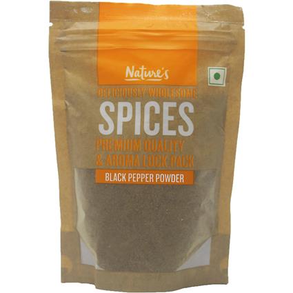 Natures Black Pepper Powder, 100G Pouch