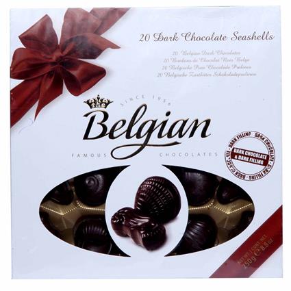 The Belgian Dark Chocolate Seashells 250G