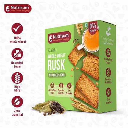 Nutrisum Elaichi Rusk 180 Gm