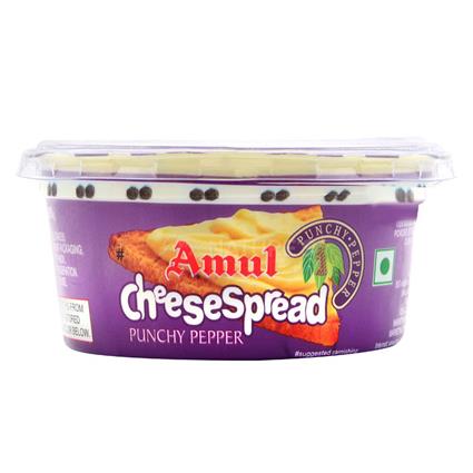 Amul Processed Cheese Spread - Punchy Pepper, Made From 100% Pure Milk, 200 G Tub
