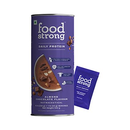 Foodstrong Daily Protein Almond Chocolate 16 Servings 543 G