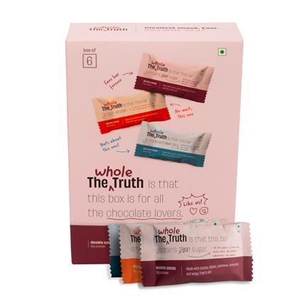 The Whole Truth Choco Variety Protein Bars, 312G Box (Pack Of 6)