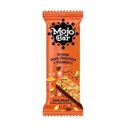Mojo Bar Orange Dark Chocolate + Vitamin C  Bar, 32G Packet