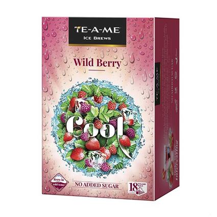 Te-A-Me Cool Wild Berry Ice Infusion Tea Box 18 Tea Bags