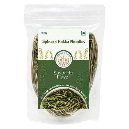 Senseful Spinach Hakka Noodles - 200 Gm
