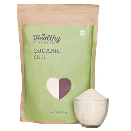 Healthy Alternatives Organic  Suji, 500G Pouch