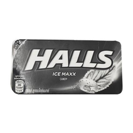 Halls Cool Ice Max (Black) Candy 22.4G