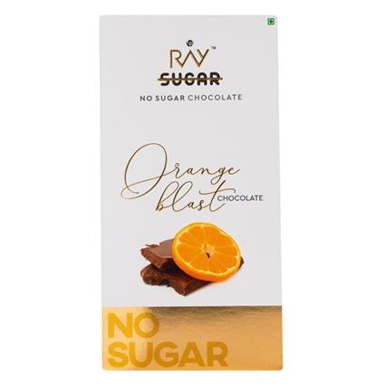 Ray Chocolate Bar Orange Blast No Sugar 90G