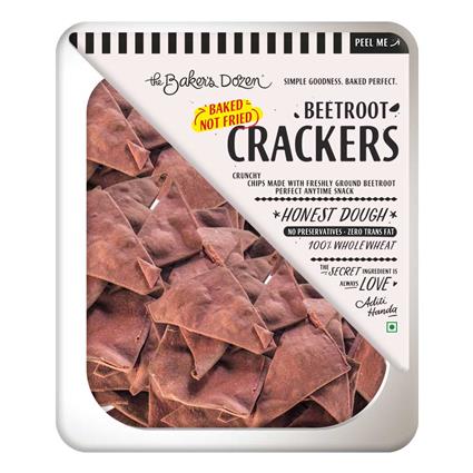 The Bakers Dozen Beetroot Crackers 100G Box
