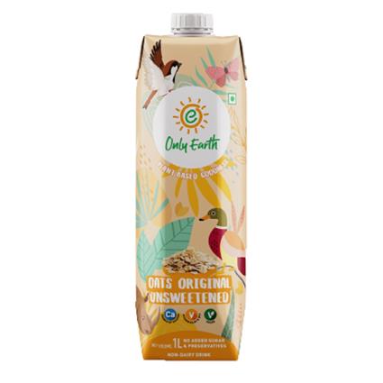 Only Earth Unsweetened Oats Milk, 1L Tetra Pack