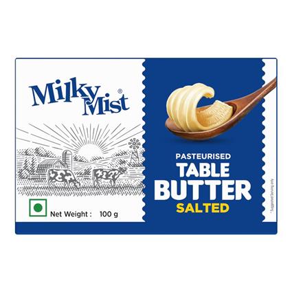 Milky Mist Table Butter Salted Pasteurised Rich Creamy 100G Box