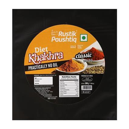 Rustik Paushtik Classic Plain Khakhra 200Gm