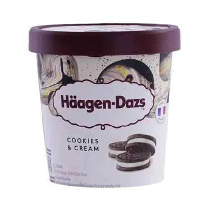 Haagen Dazs Ice Cream Cookies And Cream 473Ml Tub