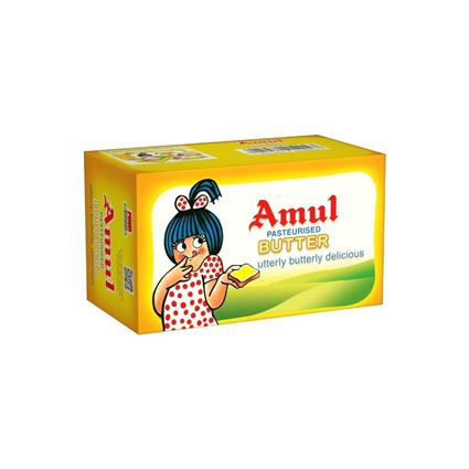 Amul Butter Pasteurised, 100G Carton