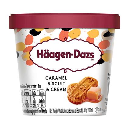 Haagen Dazs Ice Cream - Caramel Biscuit N Cream Tub 100Ml
