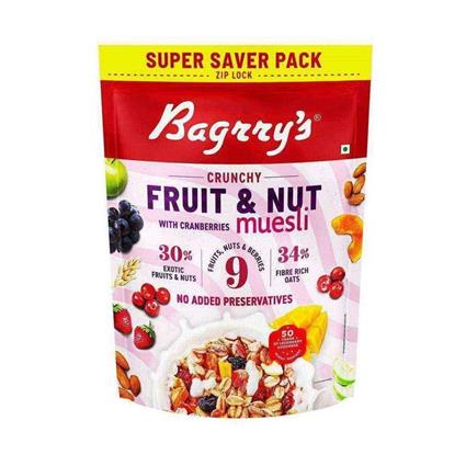 Baggrys Fruit & Nut Muesli 750G Pouch