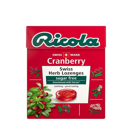 Ricola Sugar Free Cranberry Swiss Herb Drops 40G Box