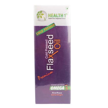 Health 1St Cold Pressed Flaxseed Oil, 500Ml Jar