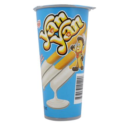 Yan Yan Dip Stick Snack Milky Vanilla Cream, 50G Cup