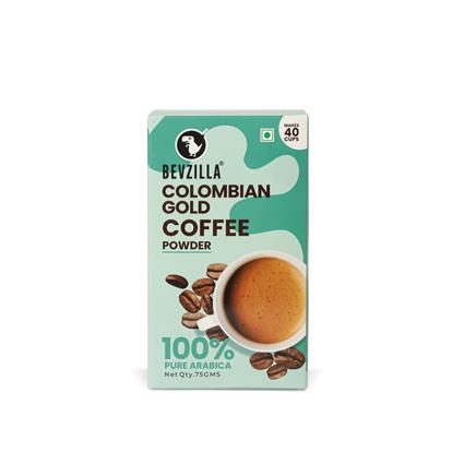 Bevzilla Columbian Coffee Powder75Gm Glass