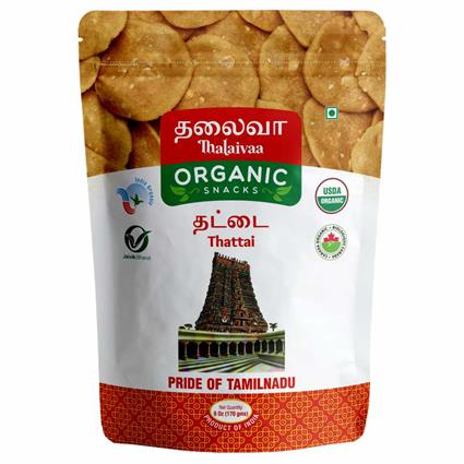 Thalaivaa Organic Snacks Mini Thattai 170G Pouch