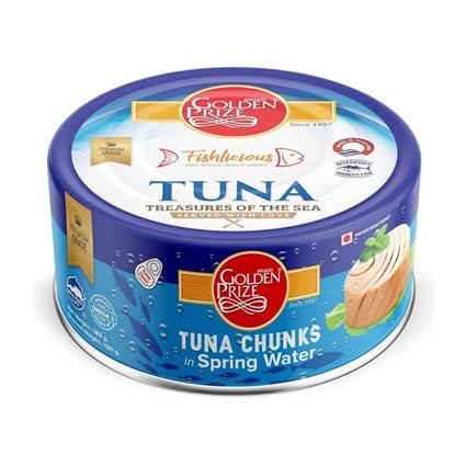 Golden Prize Canned Tuna Chunks In Spring Water 185G Tin