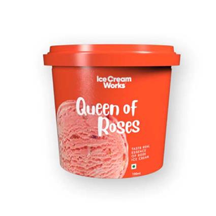 Ice Cream Works Queen Of Roses 100Ml Tub
