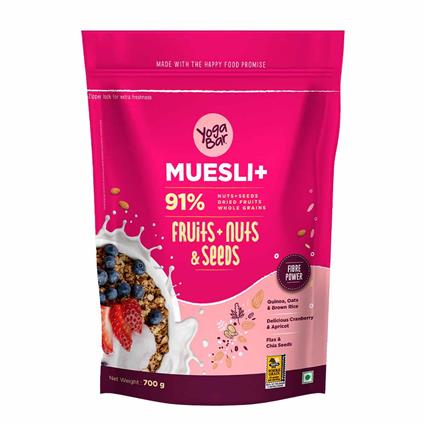 Yogabar Fruit & Nut Muesli 700G Bag