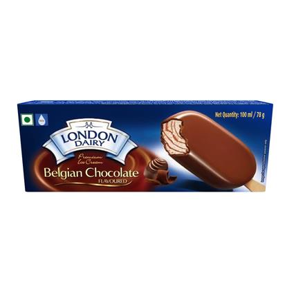 London Dairy Ice Cream Belgian Chocolate Stick 110Ml Box