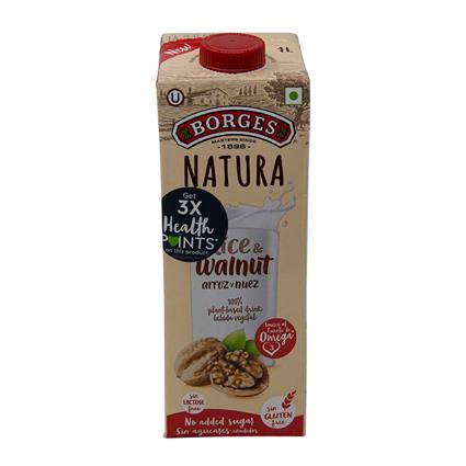 Borges Natural Rice And Walnut Drink, 1000 Ml Tetra Pack