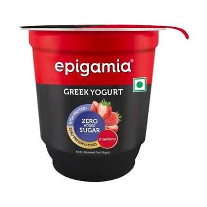 Epigamia Greek Yogurt Strawberry (No Added Sugar) 110G