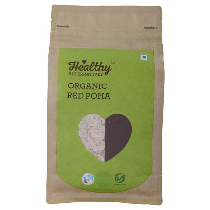 Healthy Alternatives Organic Red Poha 500G Pouch