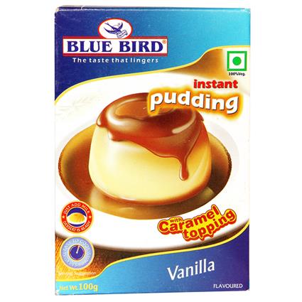 Vanilla Instant Pudding w/ Caramel Topping - Blue Bird