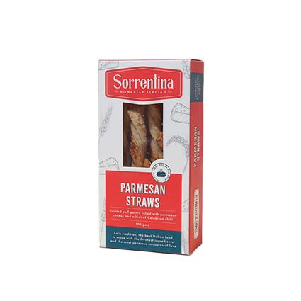 Sorrentina Parmesan Cheese Straws, 100G Pack