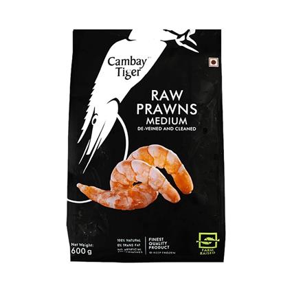 Cambay Tiger Prawn Dvc Medium   600G