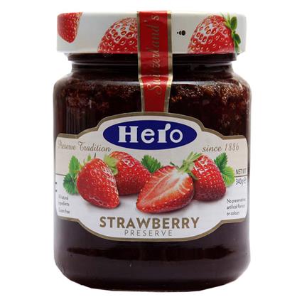 Hero Strawberry Jam, 340G Bottle