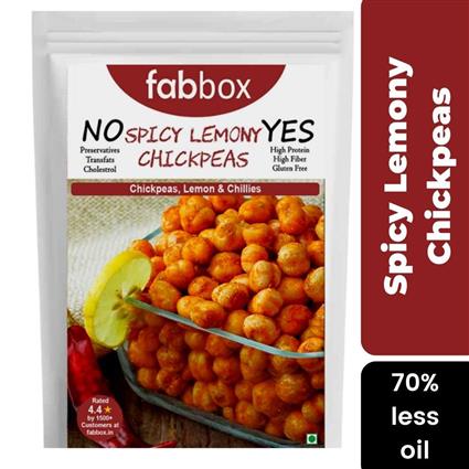 Fabbox Spicy Lemony Chickpeas, 140G Pack
