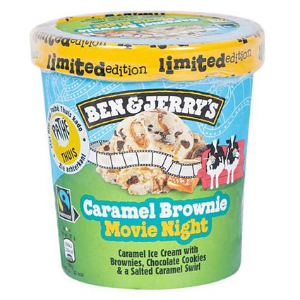 Ben & Jerrys Ice Cream Caramel Brownie Movie Night 465Ml