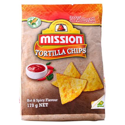 Mission Hot & Spicy Tortilla Chips 170G