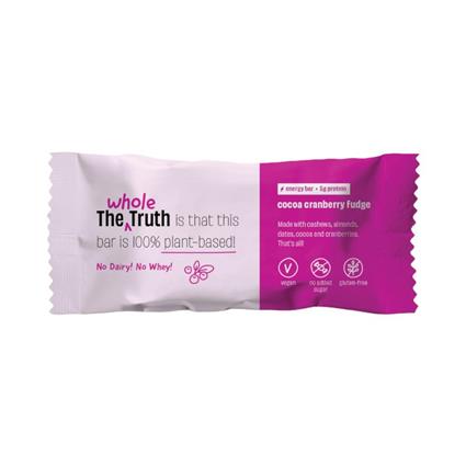 The Whole Truth Energy Bar Cocoa Cranberry Fudge 40G