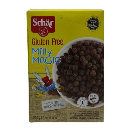 Schar Gluten Free Milly Magic Chcocolate Balls Cereal, 250G Box