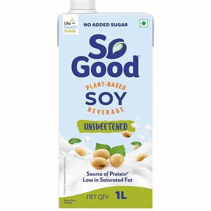 So Good Unsweetened Soy Milk, 1000Ml