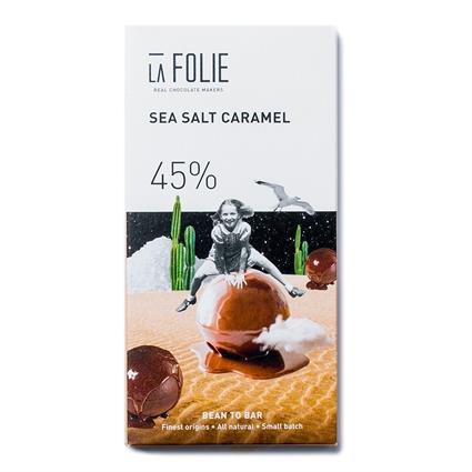 La Folie 45% Sea Salt Caramel Chocolate 60G