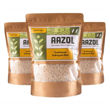 Aazol Unpolished Indrayani Rice 1Kg