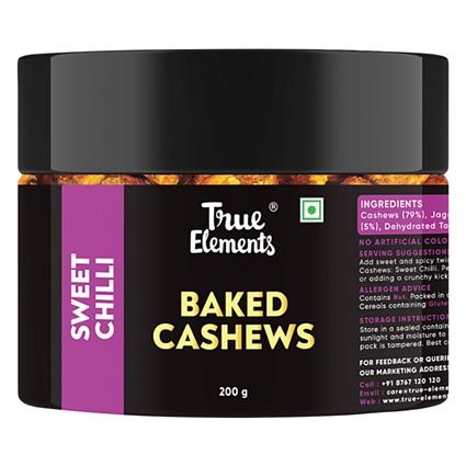 True Elements Baked Cashews Sweet Chilli 200G
